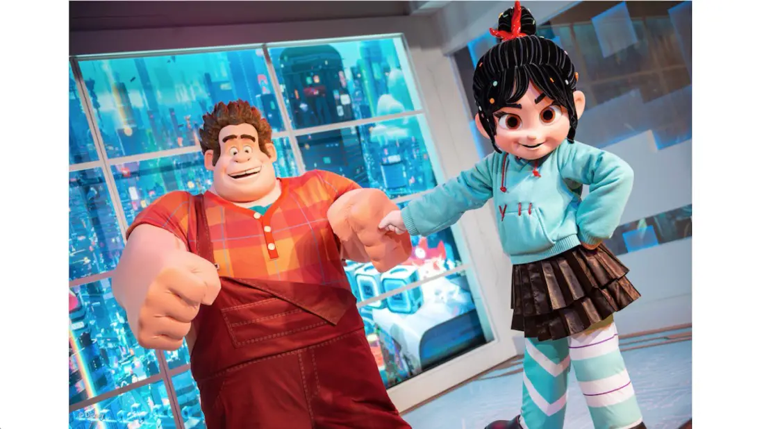 Wreck-It Ralph Stars Ralph and Vanellope at Their New Location in Epcot