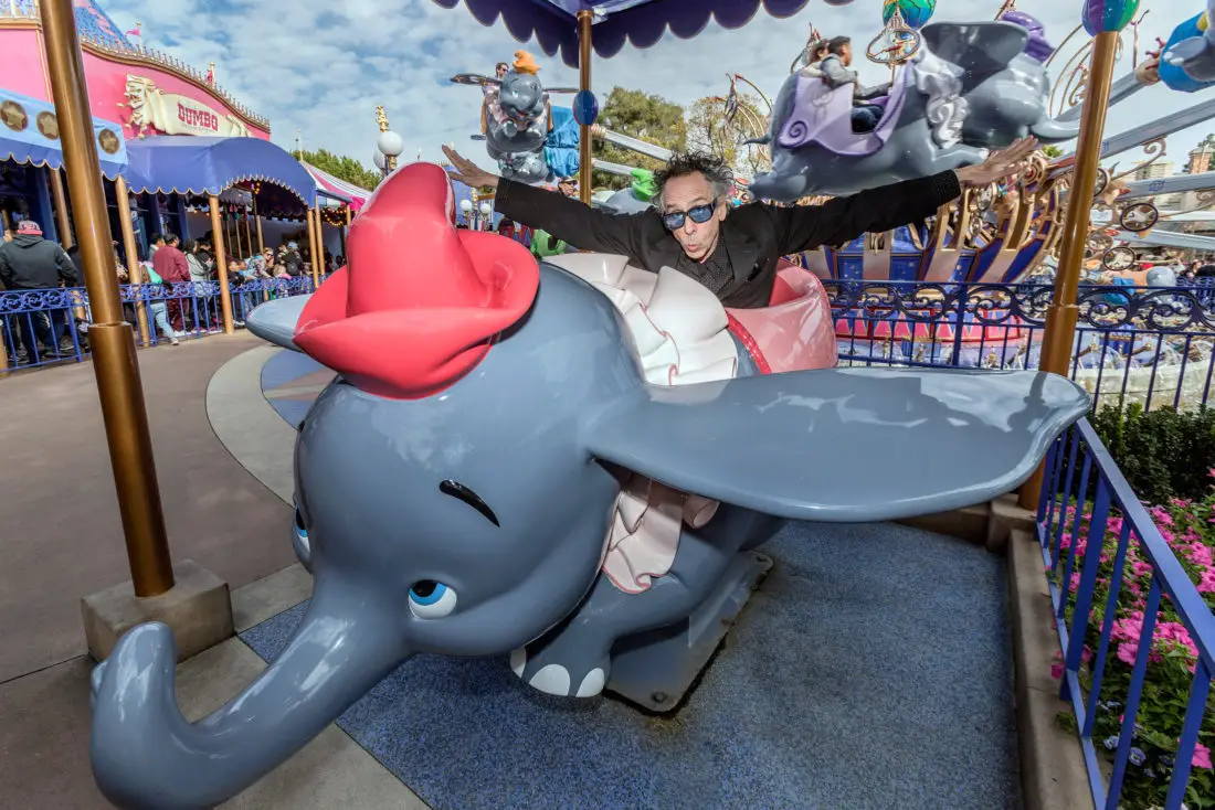 Live-Action “Dumbo” Director Tim Burton Surprises Guests at Disneyland