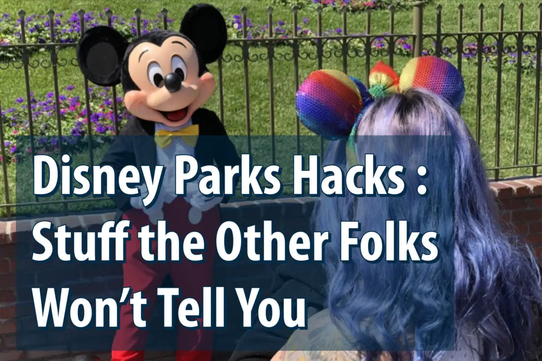 Disney Parks Hacks : Stuff the Other Folks Won’t Tell You