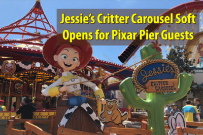 Jessie's Critter Carousel Soft Opens for Pixar Pier Guests