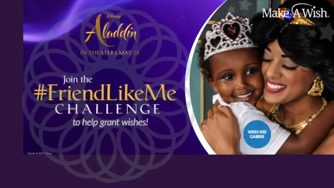 Will Smith And Disney Partner Up with Make-A-Wish to Launch #FRIENDLIKEME Challenge Ahead of Aladdin’s Arrival in Theaters