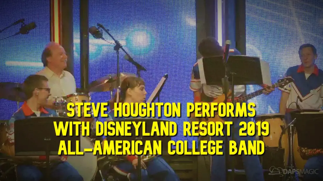 Acclaimed Jazz Drummer Steve Houghton Performs With Disneyland Resort 2019 All-American College Band