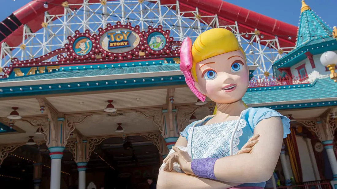 Bo Peep Comes Out to Play on Pixar Pier at Disney California Adventure Park with Her New Look