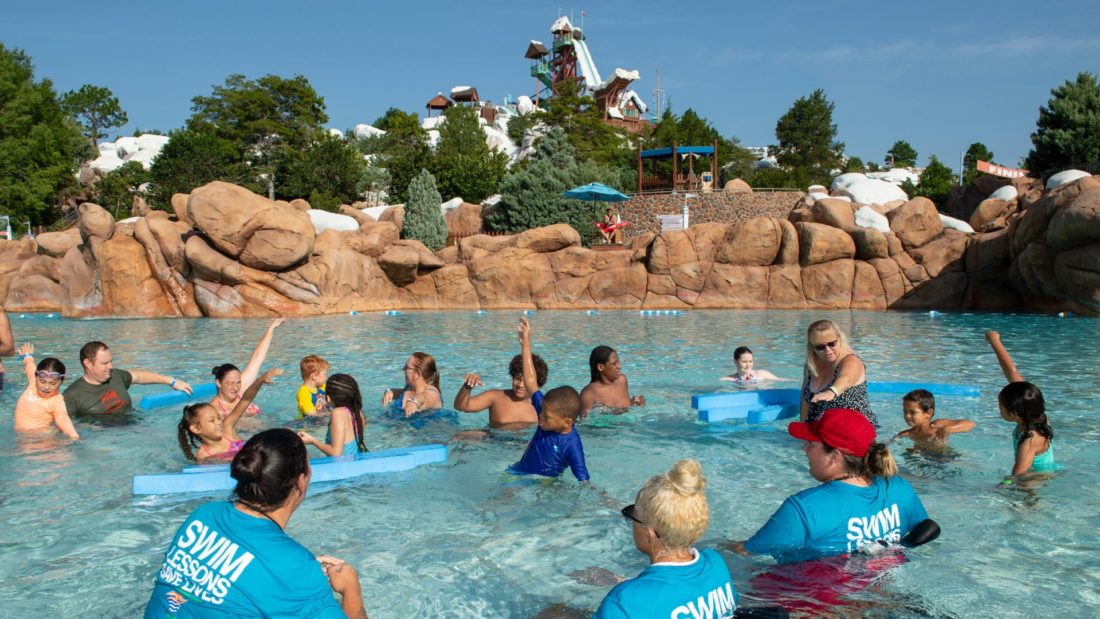 ‘‘World’s Largest Swimming Lesson’’ Disney’s Blizzard Beach Hosts One of the Largest Florida Locations