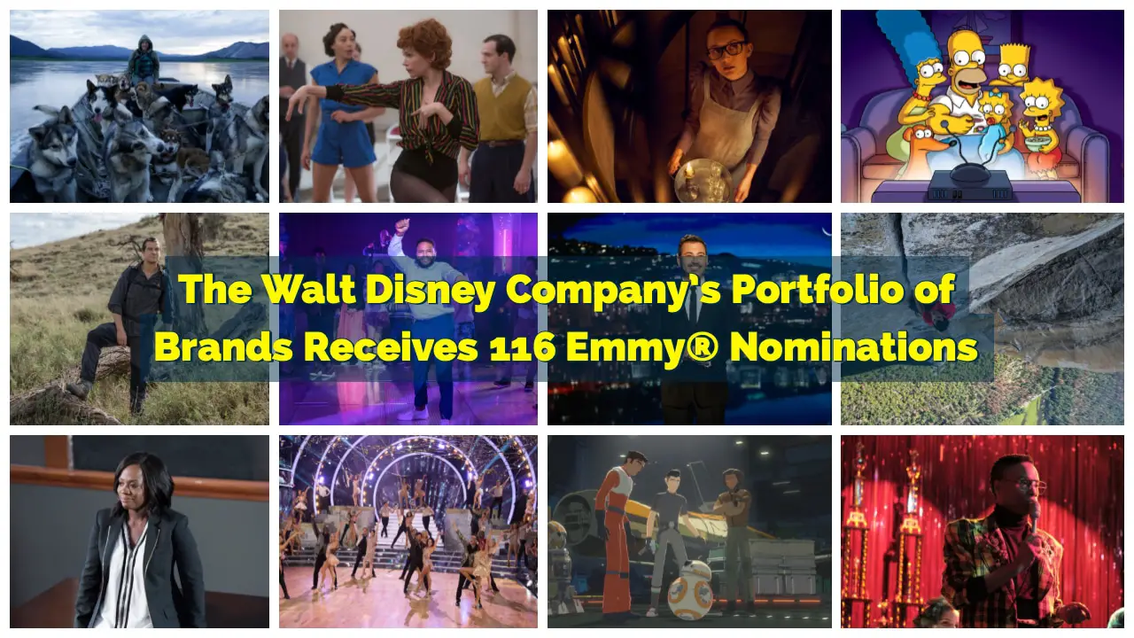The Walt Disney Company’s Portfolio of Brands Receives 116 Emmy® Nominations