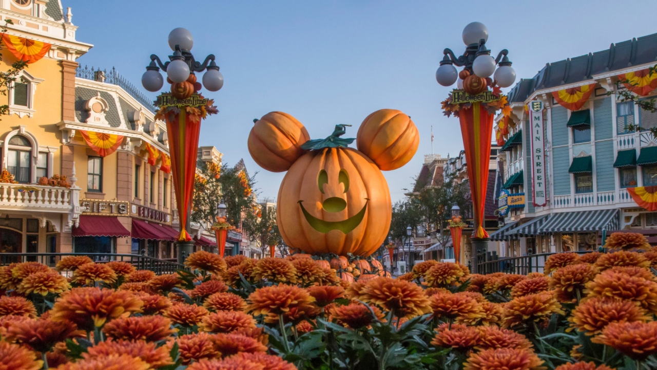 Mickey Mouse Jack-O-Lantern at Disneyland