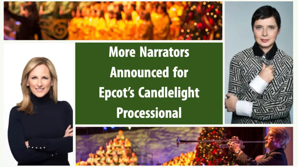 More Narrators Announced for Epcot's Candlelight Processional