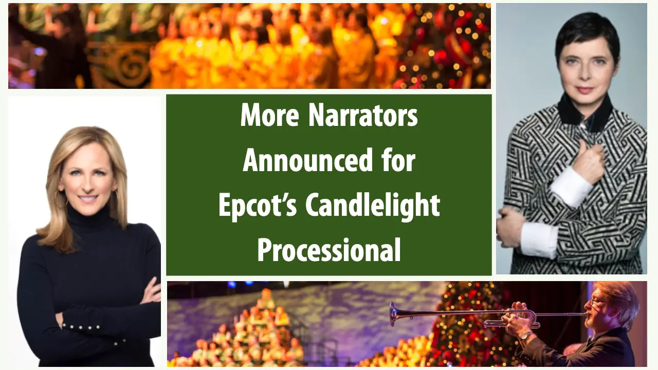 More Narrators Announced for Epcot’s Candlelight Processional