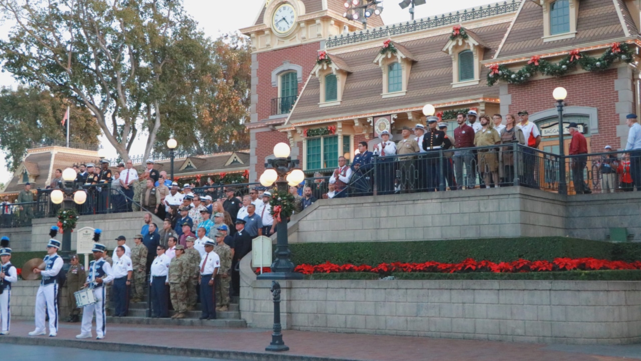 Disneyland Honors Cast Member Veterans During Special Patriotic Flag Retreat