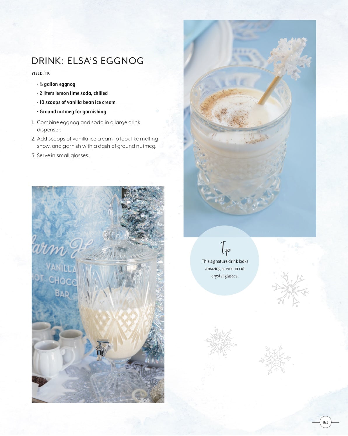 Elsa's Eggnog From Entertaining with Disney - GEEK EATS Recipe