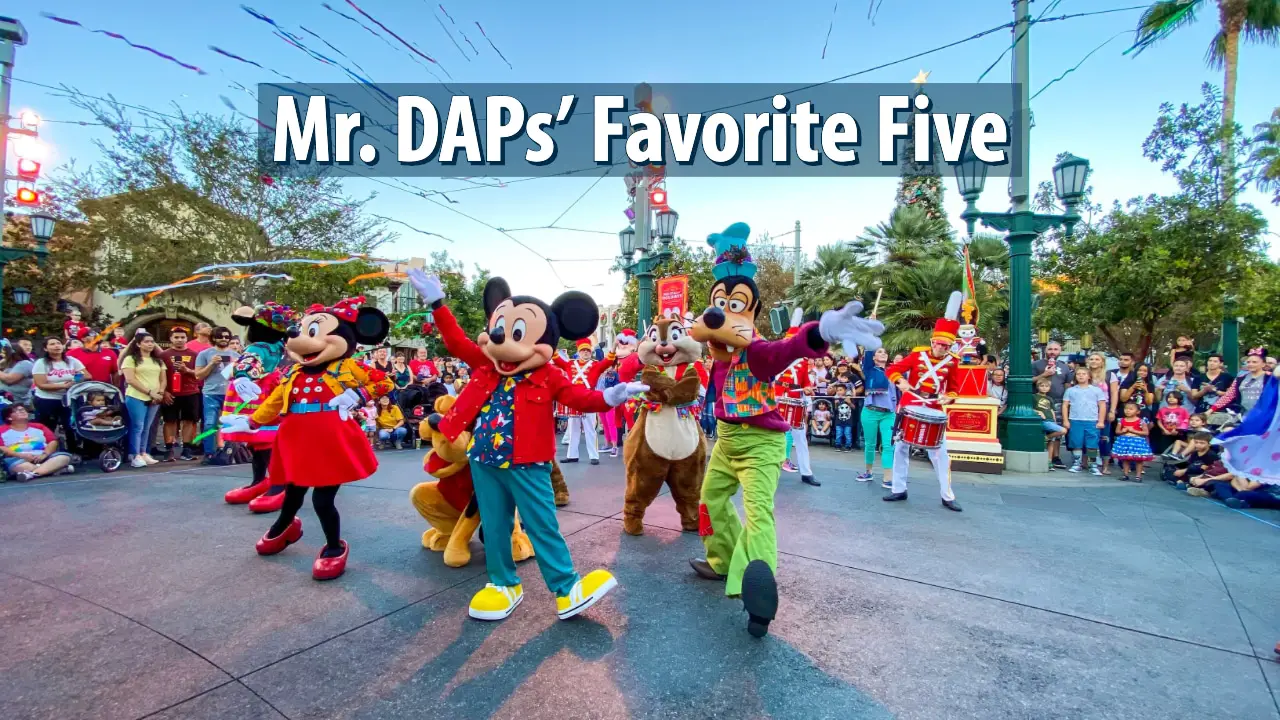 Mr. DAPs’ Favorite Five- November 24, 2019