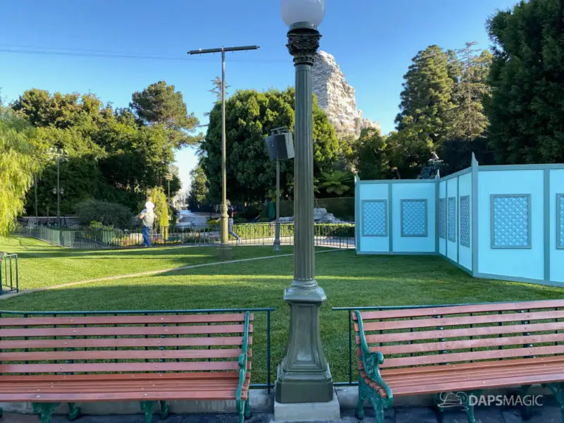 Tomorrowland Entrance Walls Come Down at Disneyland