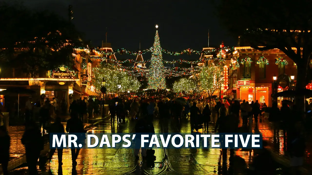 Mr. DAPs’ Favorite Five- December 1, 2019