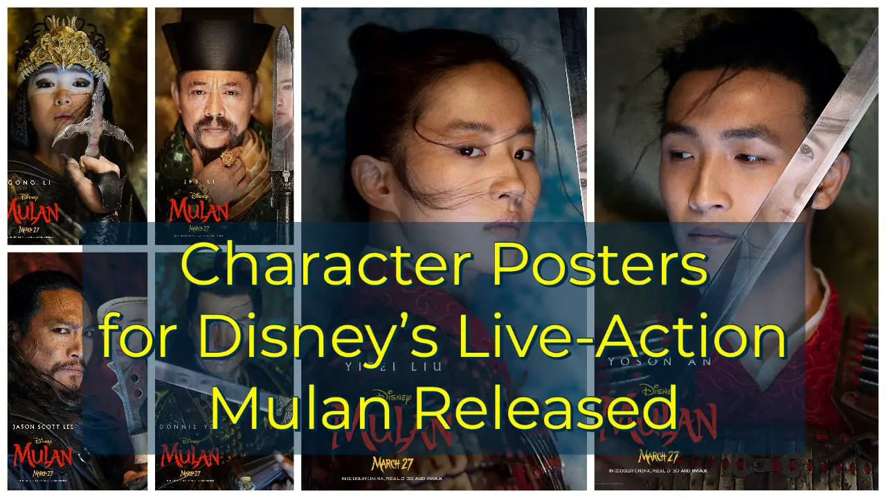 Character Posters for Disney's Live-Action Mulan Released