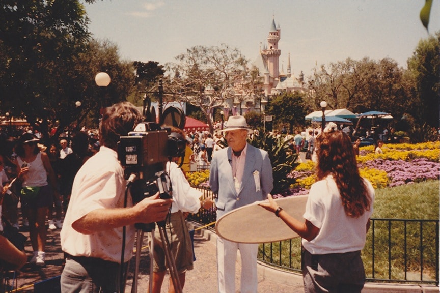 John Hench at Disneyland in 1990! - Photo: Doug Marsh