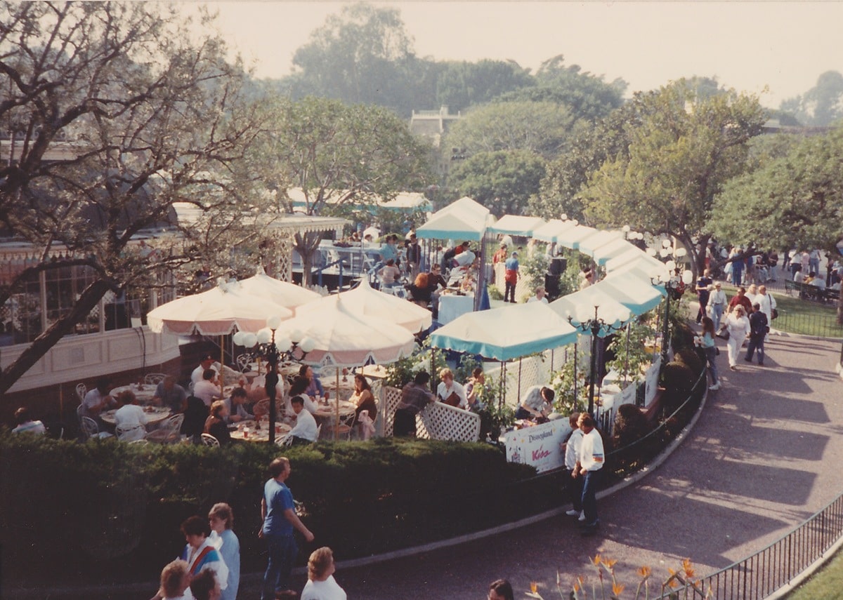 Broadcast booths lined up at Plaza Inn