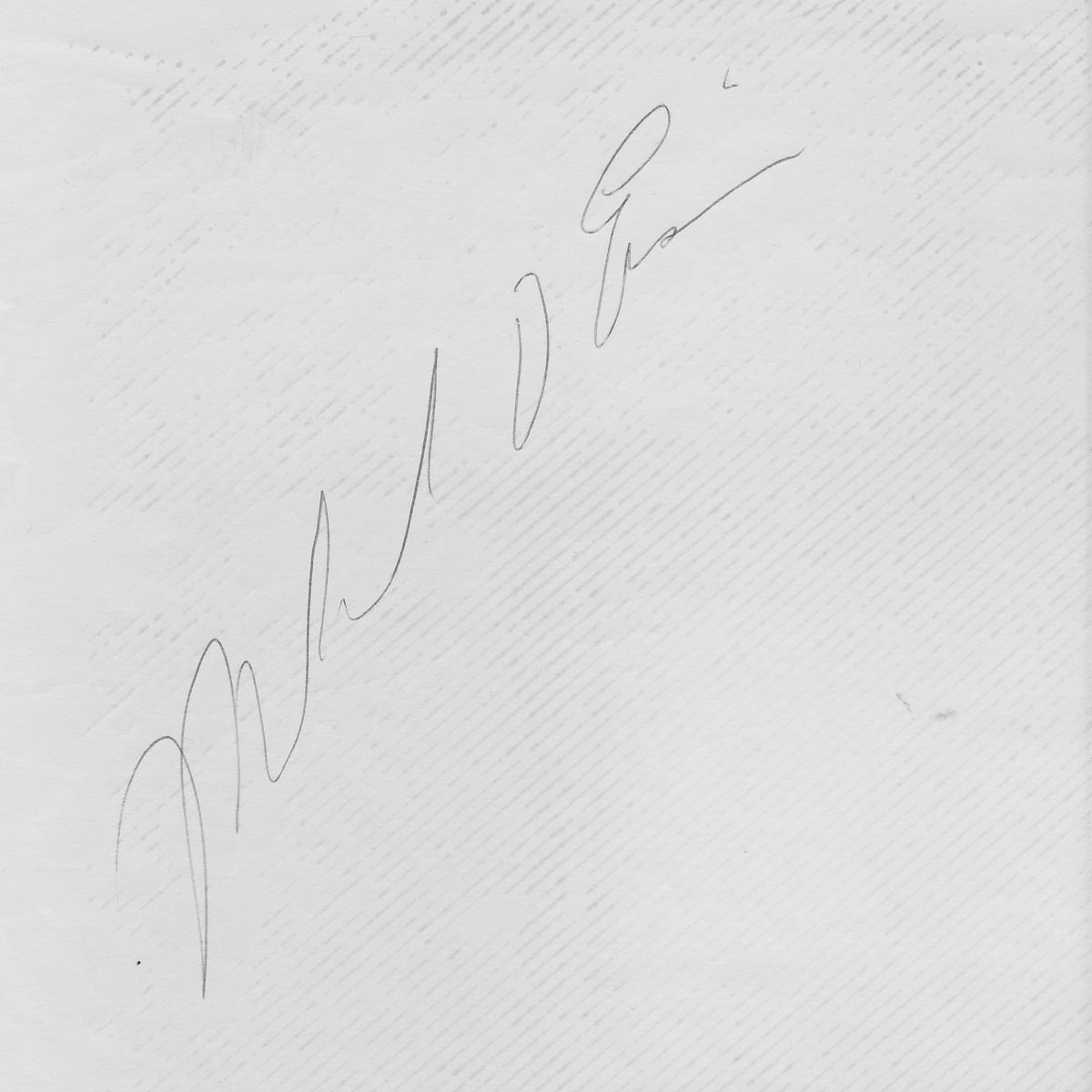 An autograph from… Mikel O. Eis?