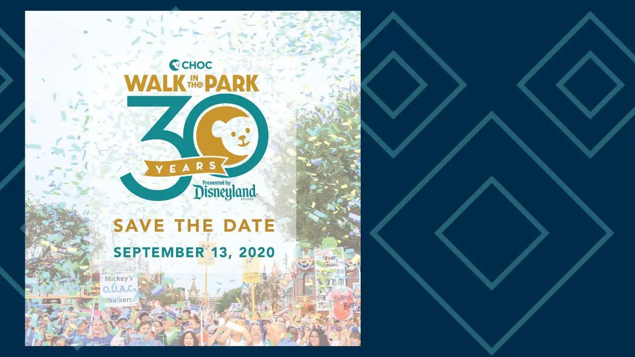 September Date For 30th CHOC Walk in the Park Announced!