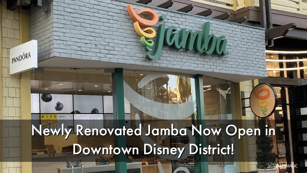 Renovated Jamba Opens in Downtown Disney District at the Disneyland Resort