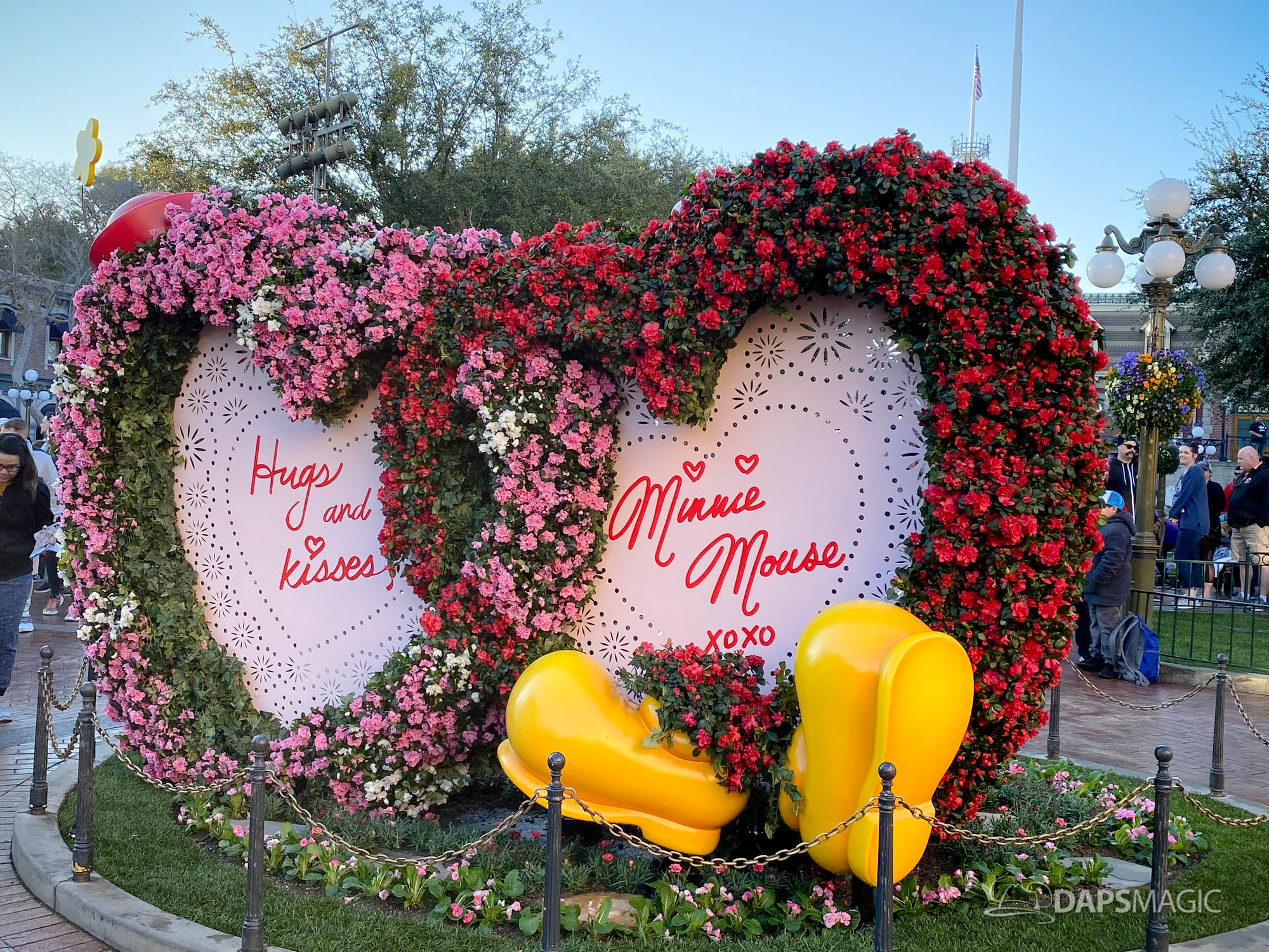 Valentine's Day Decorations at Disneyland 2020