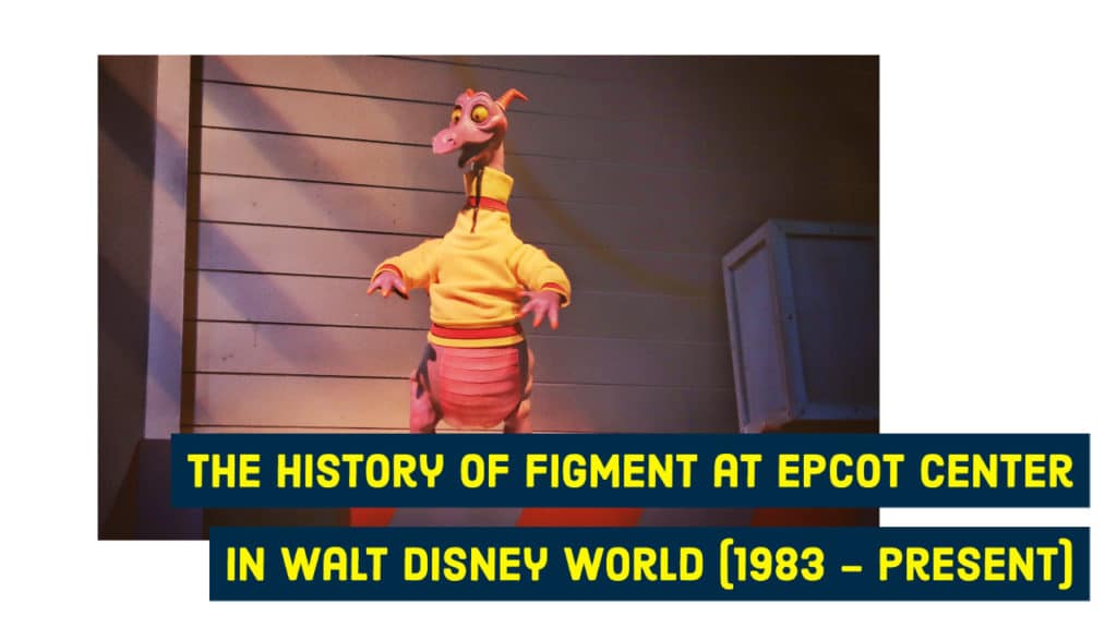 The History Of Figment At Epcot Center In Walt Disney World 1983 Present - visiting disney world in roblox youtube