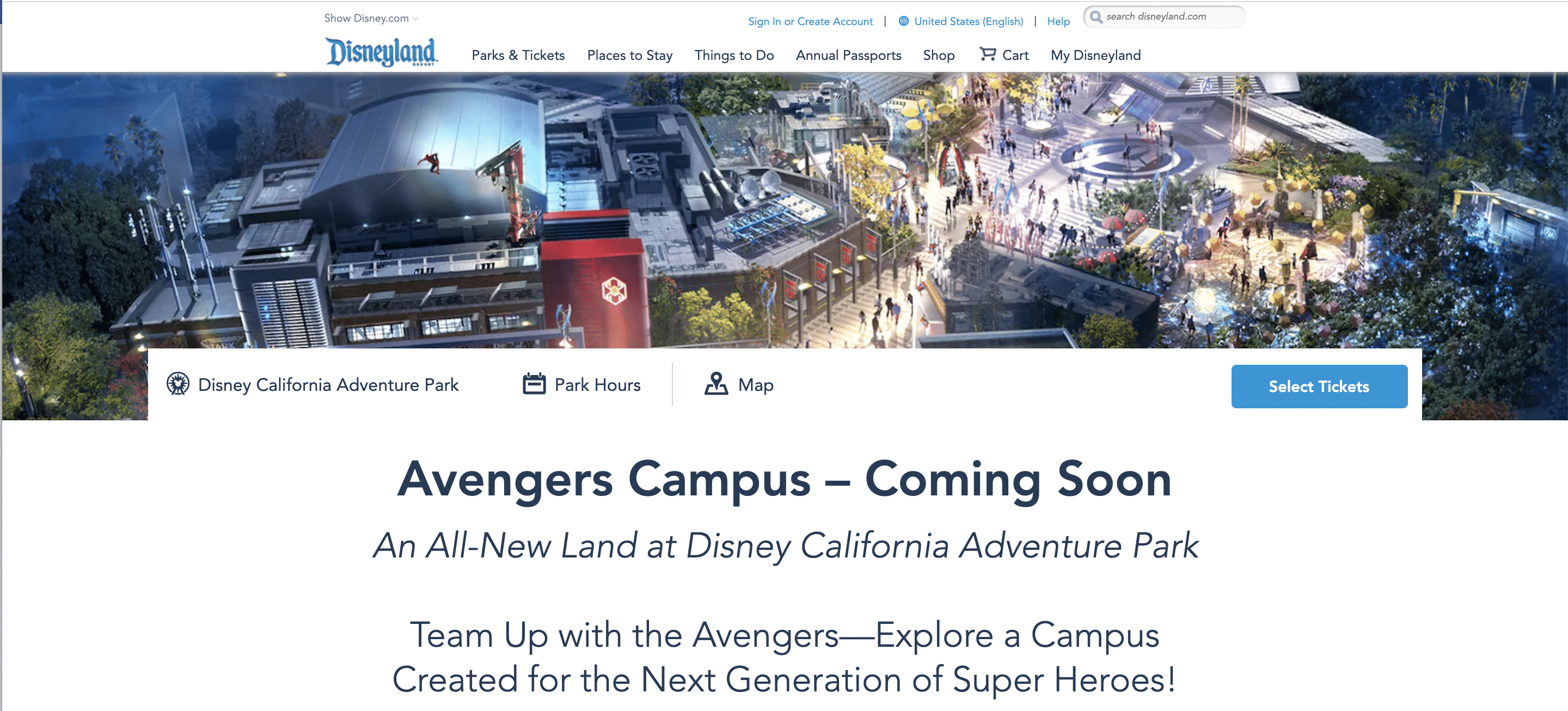 Avengers Campus - Coming Soon