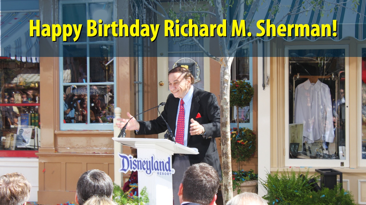Happy 92nd Birthday Richard M. Sherman!