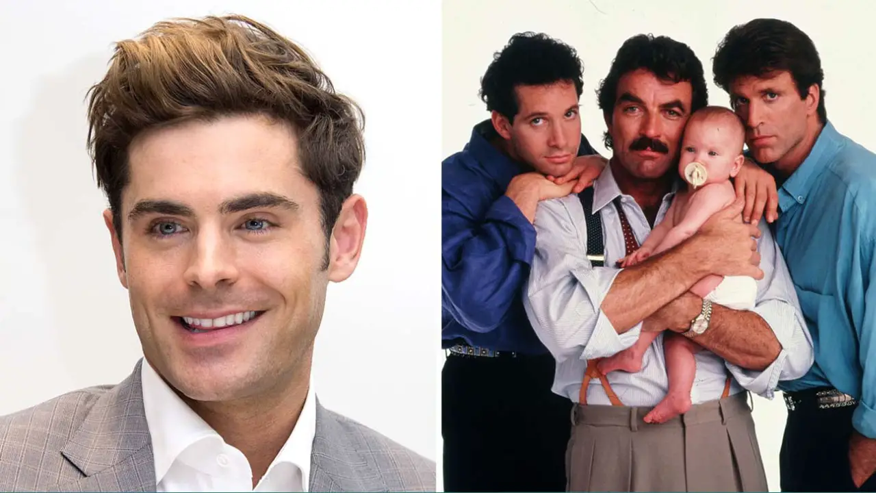 Zac Efron to Star in Disney+’s Three Men and a Baby Remake