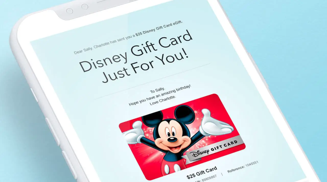 TaDa Mickey Disney Gift Card eGift 