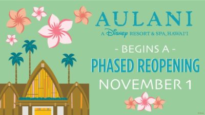 Aulani Resort & Spa in Hawaii to Begin Phased Reopening November 1