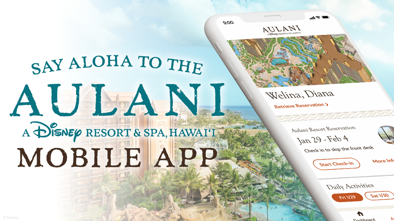 Aulani, A Disney Resort & Spa, Unveils New Mobile App Ahead of November 1st Reopening