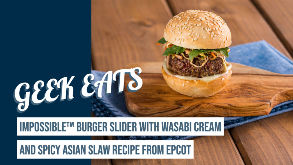 Impossible™ Burger Slider with Wasabi Cream and Spicy Asian Slaw