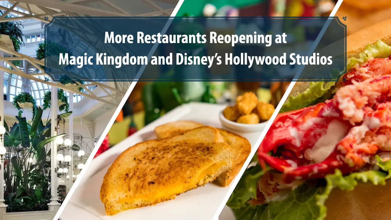 Three More Restaurants Reopening at Magic Kingdom and Disney’s Hollywood Studios