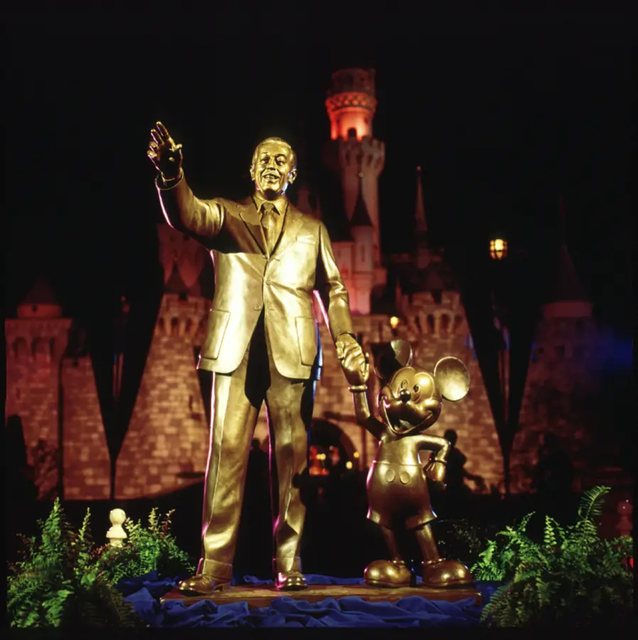 Walt Disney And Mickey Statue In Disneyland Paint By Numbers (Copy