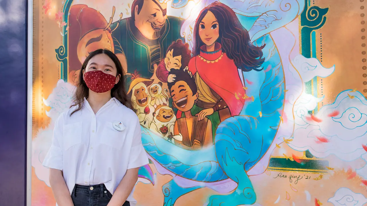 Disneyland Resort Unveils New Artwork Inspired by Disney’s Raya and the Last Dragon by Imagineer Xiao Qing Chen
