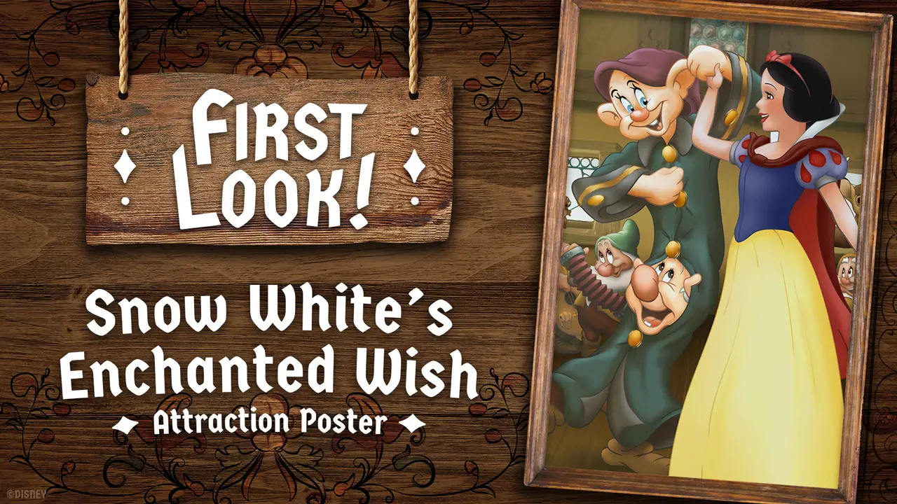 Disney Unveils Attraction Poster for Snow White’s Enchanted Wish at Disneyland
