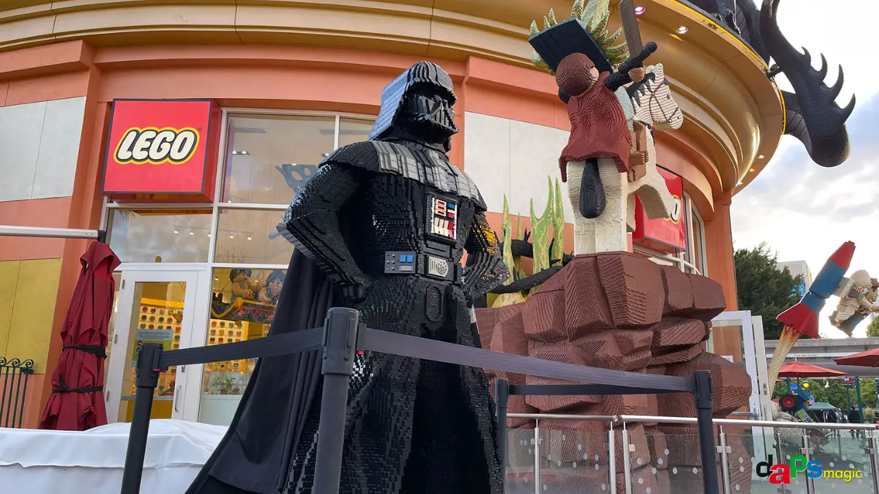LEGO Darth Vader Appears at Downtown Disney District Ahead of May the 4th