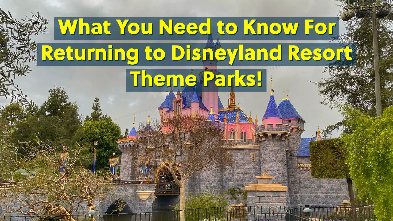 What You Need to Know For Returning to Disneyland Resort Theme Parks!