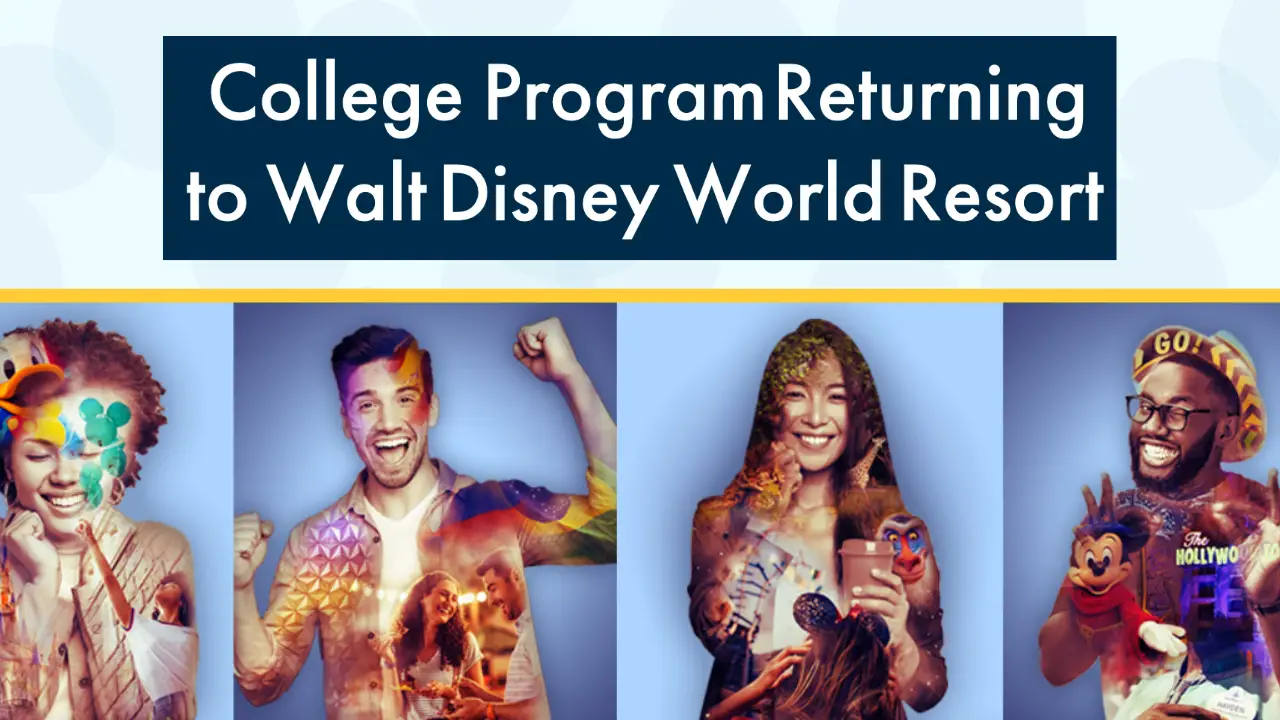 College Program Returning to Walt Disney World Resort