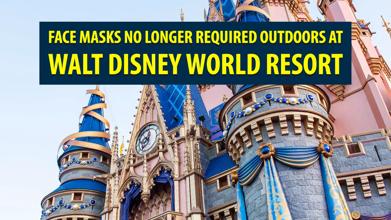 Face Masks No Longer Required Outdoors at Walt Disney World Resort