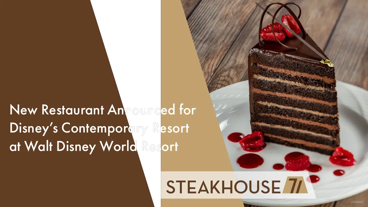 Walt Disney World Resort Announces New Restaurant Coming to Disney’s Contemporary Resort