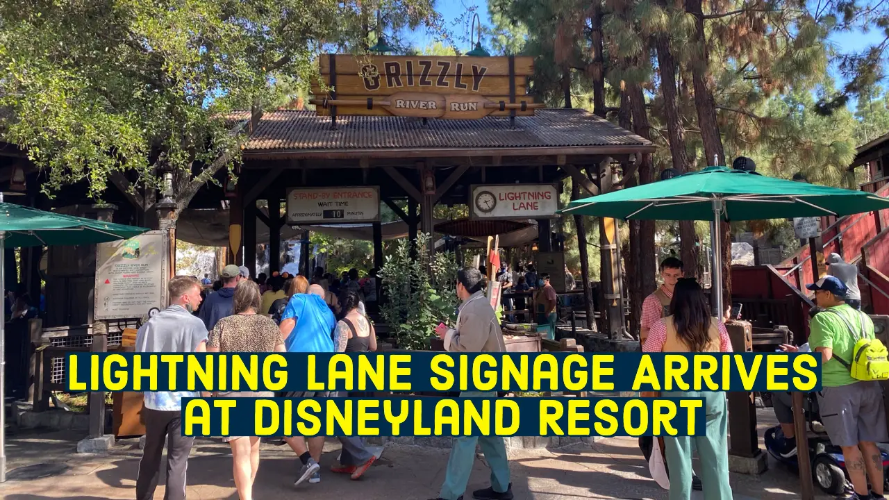 First Lightning Lane Sign Arrives at Disney California Adventure
