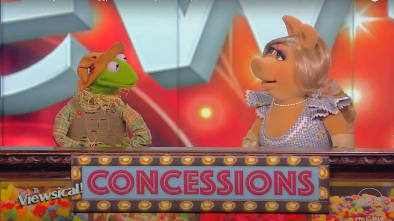 Kermit the Frog and Miss Piggy Perform Song From Muppets Haunted Mansion on The View