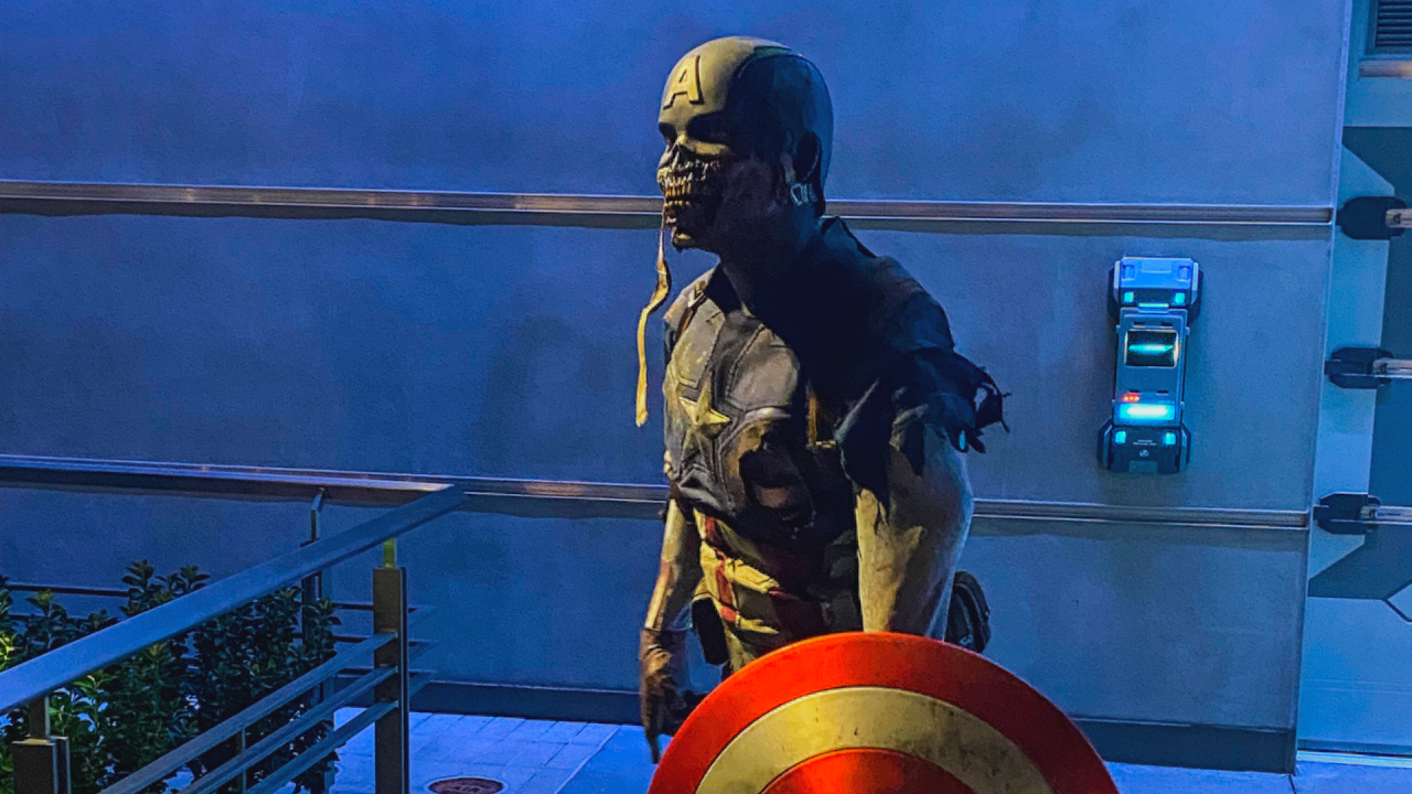 Zombie Captain America Thrills at Oogie Boogie Bash