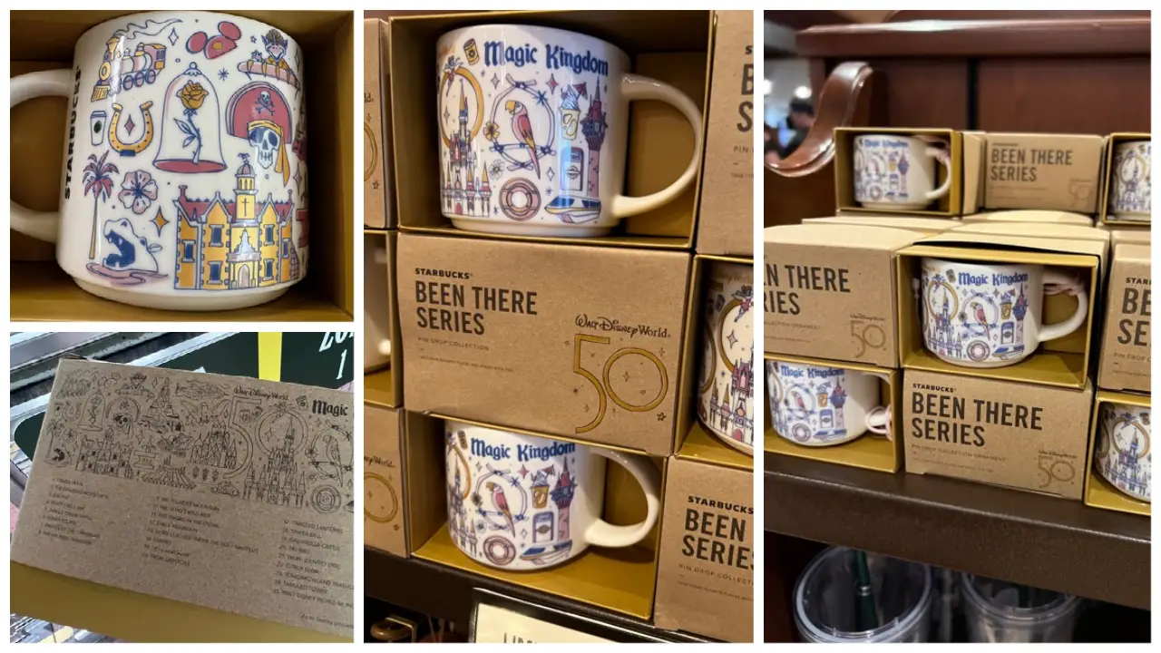 Disney Starbucks Travel Tumbler - 50th Anniversary - Magic Kingdom