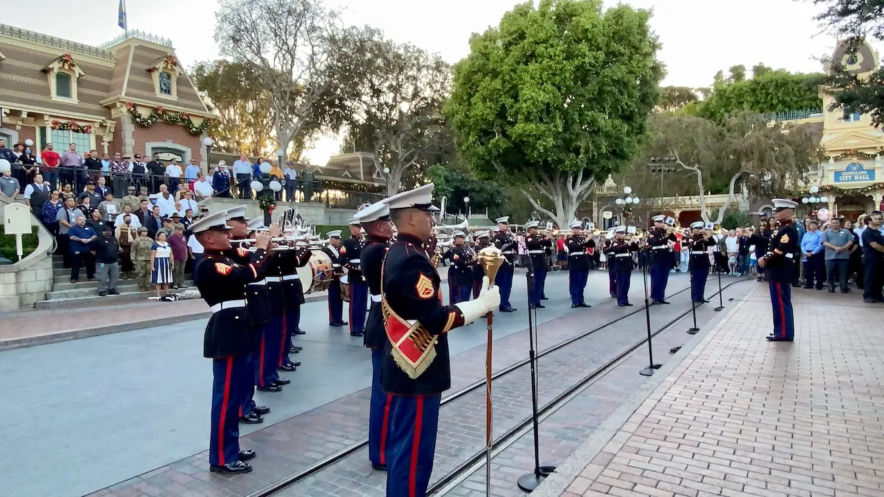 VIDEO: Disneyland Resort Honors Veterans on Veterans Day With Special Patriotic Flag Retreat