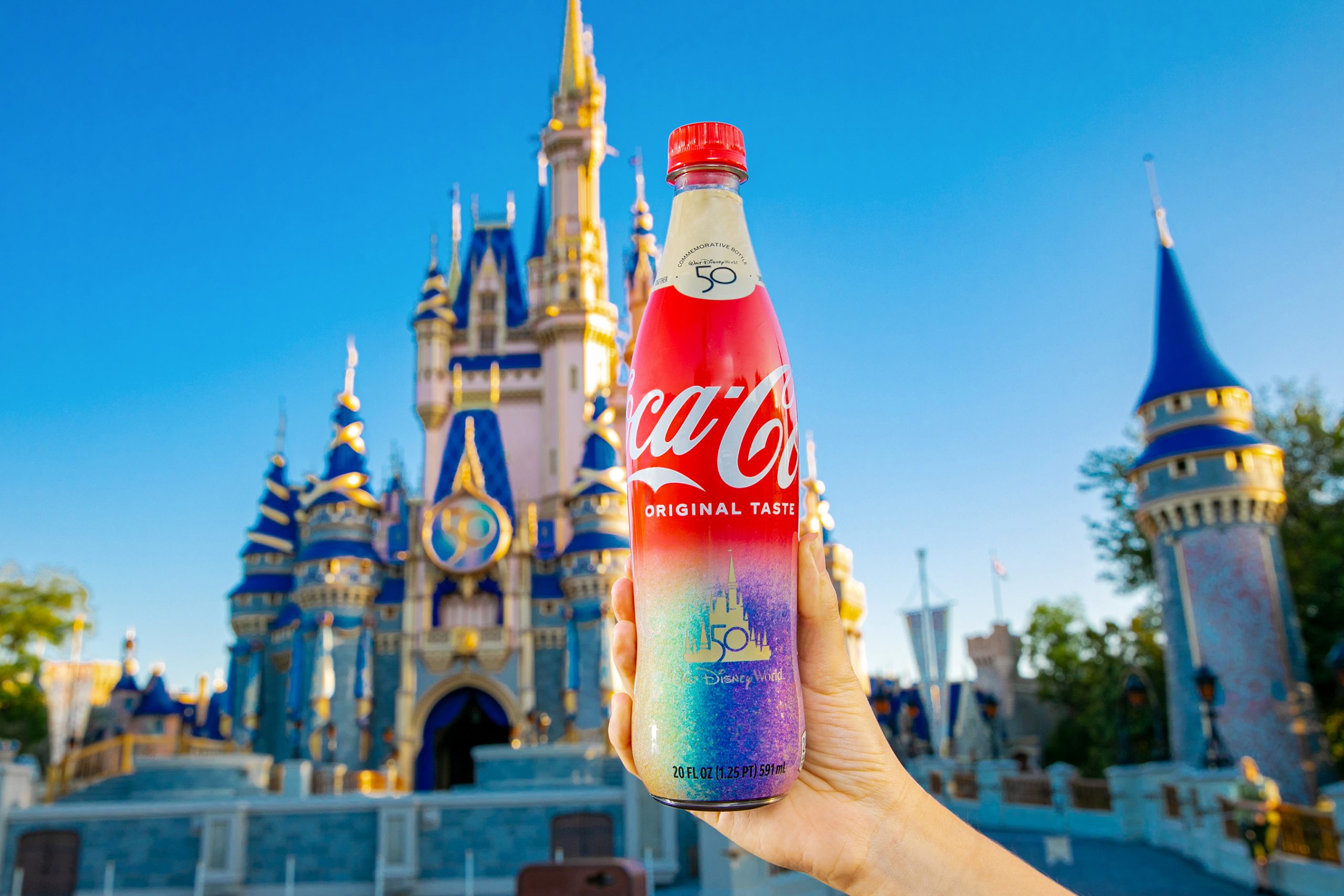 Sofia Carson Helps Unveil Walt Disney World 50th Anniversary Coca-Cola ...
