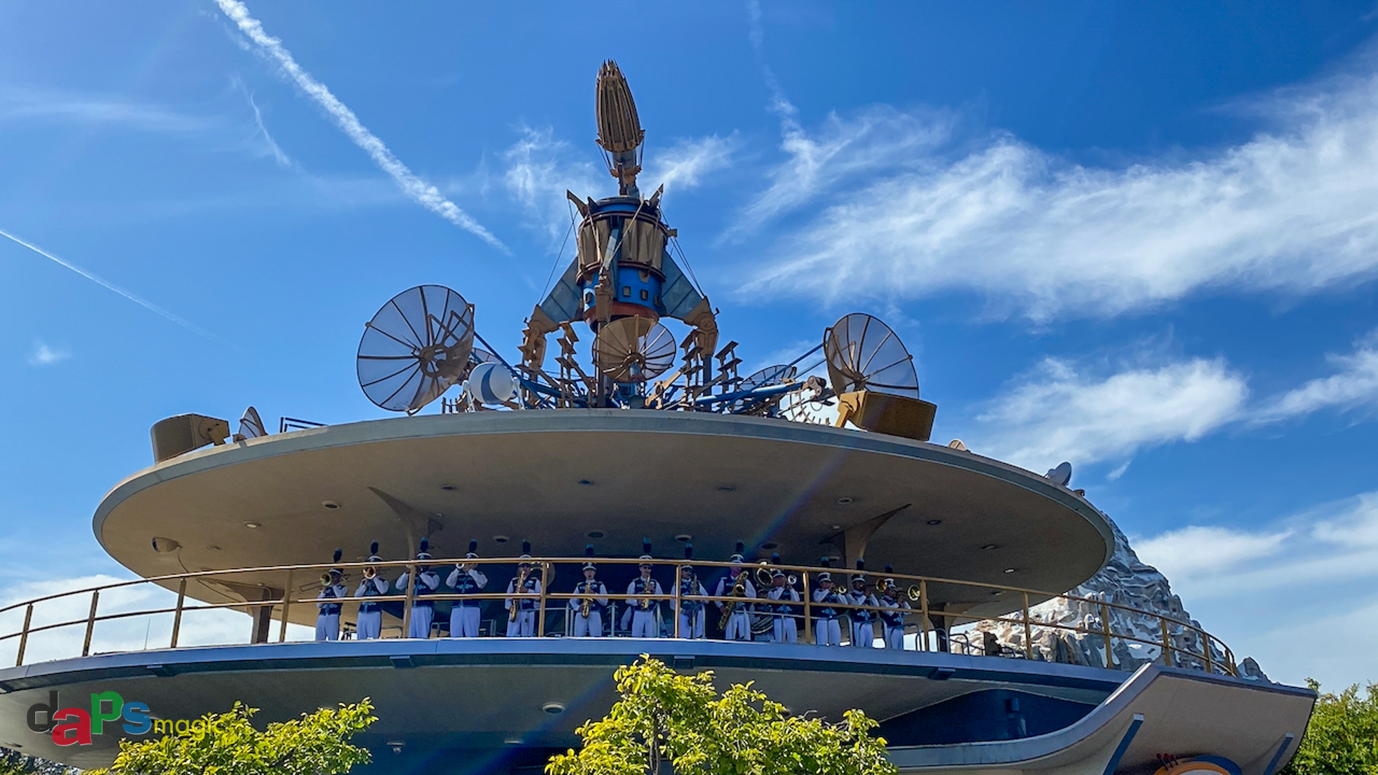 Disneyland Band Performs in New Tomorrowland Location