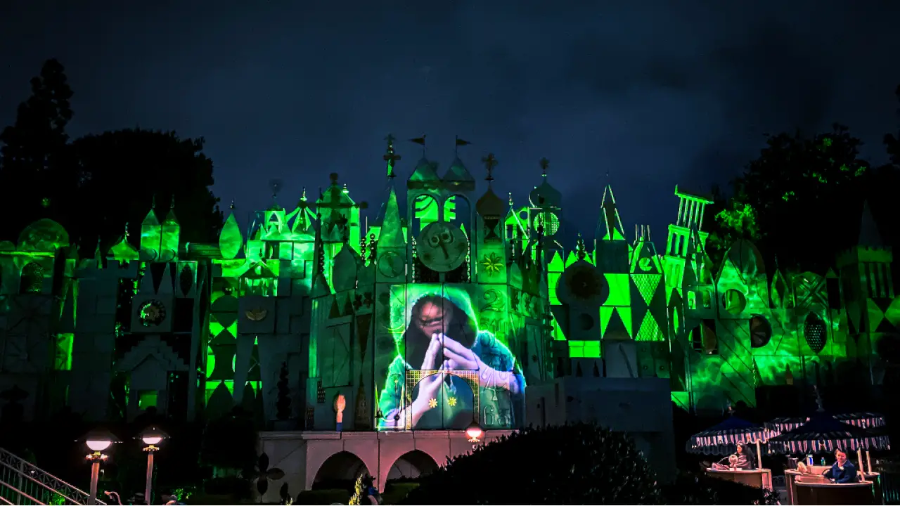 “We Don’t Talk About Bruno” Projection Show Arrives at Disneyland on it’s a small world Facade