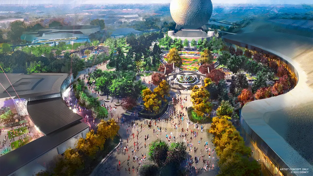 New Details Revealed About EPCOT’s Hub as Transformation Continues